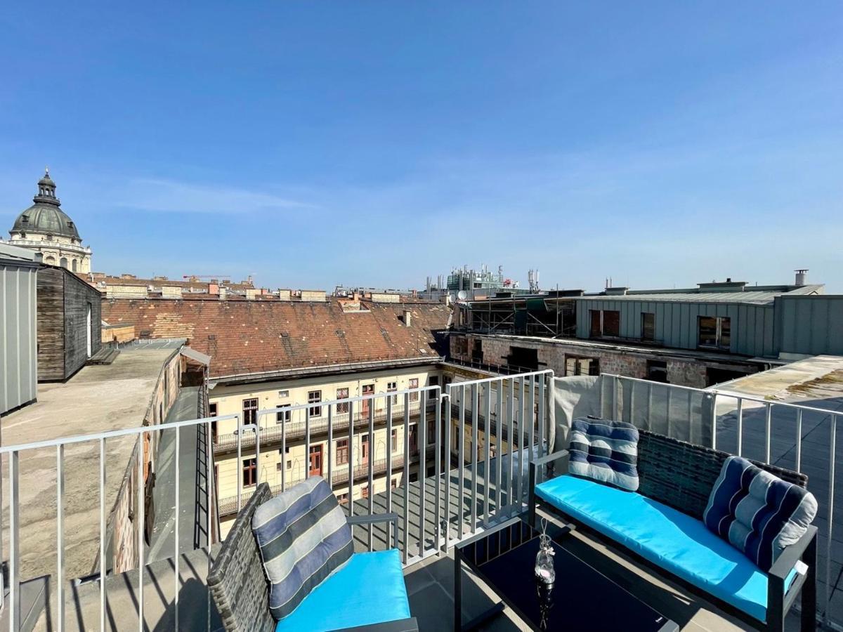 Penthouse W Private Rooftop And Free Parking Budapeszt Zewnętrze zdjęcie
